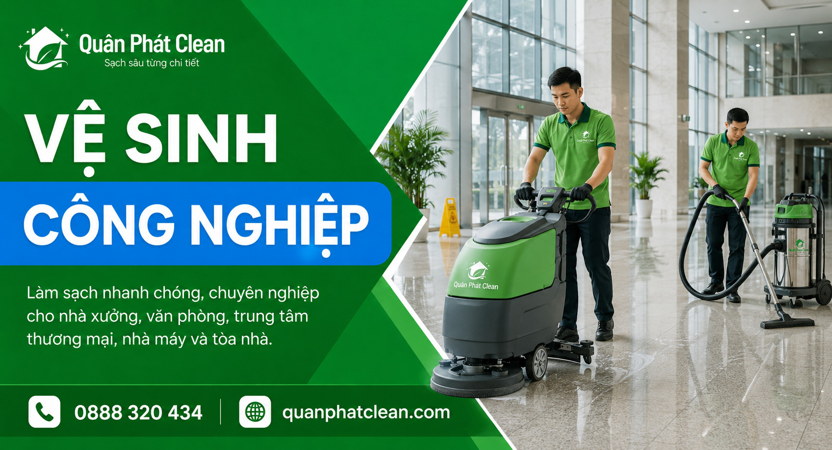 Vệ sinh công nghiệp Nha Trang của Quân Phát Clean
