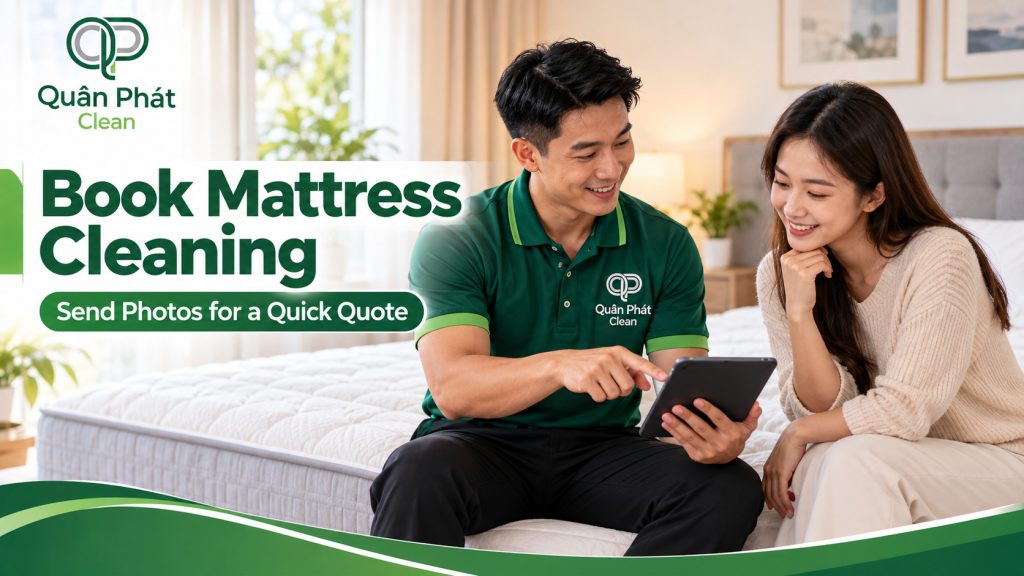 Book mattress cleaning in Nha Trang with Quân Phát Clean