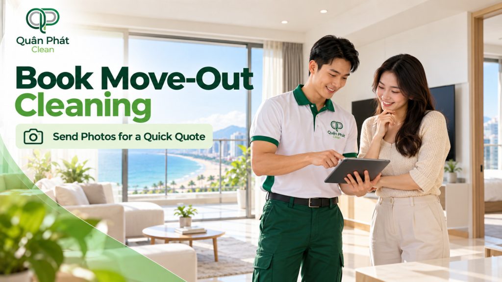 Book move-out cleaning in Nha Trang with Quân Phát Clean