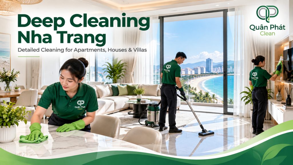 Professional deep cleaning service in Nha Trang by Quân Phát Clean