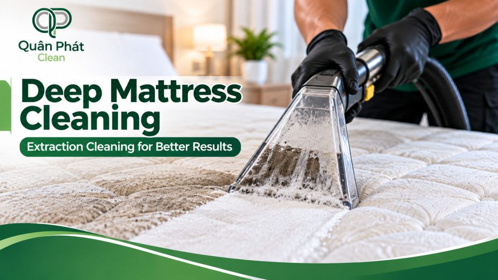 Deep extraction mattress cleaning service in Nha Trang