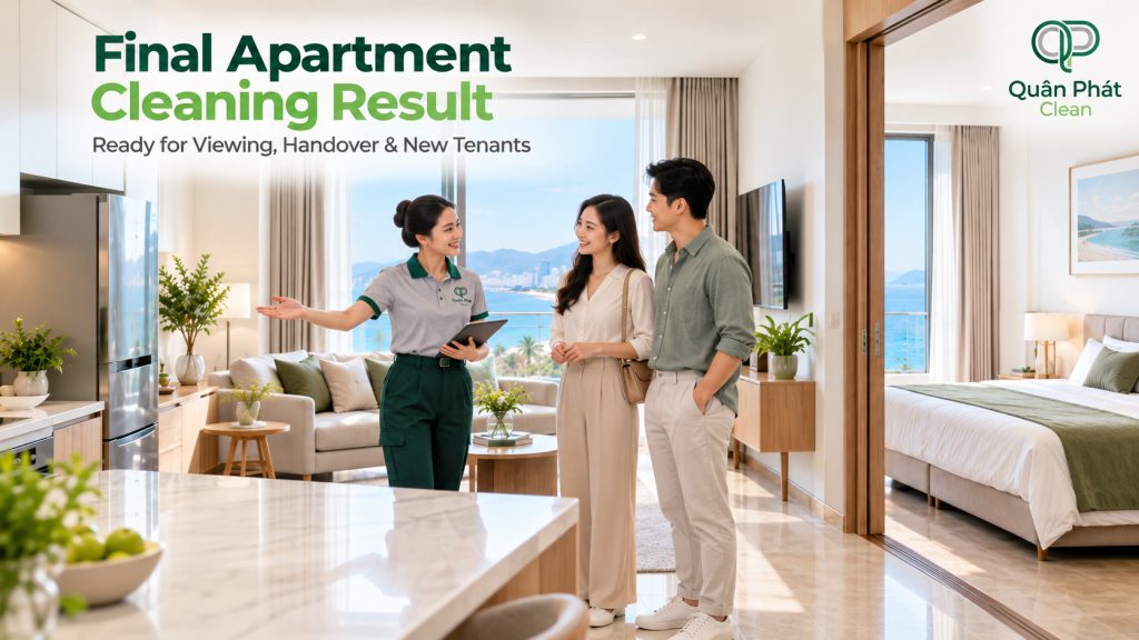 Final apartment cleaning result in Nha Trang