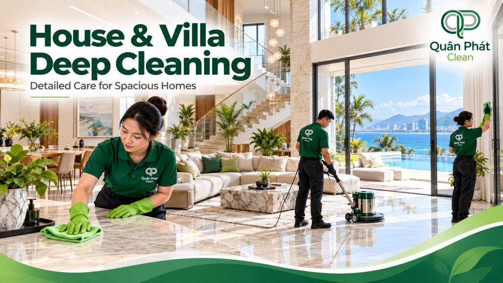 House and villa deep cleaning service in Nha Trang