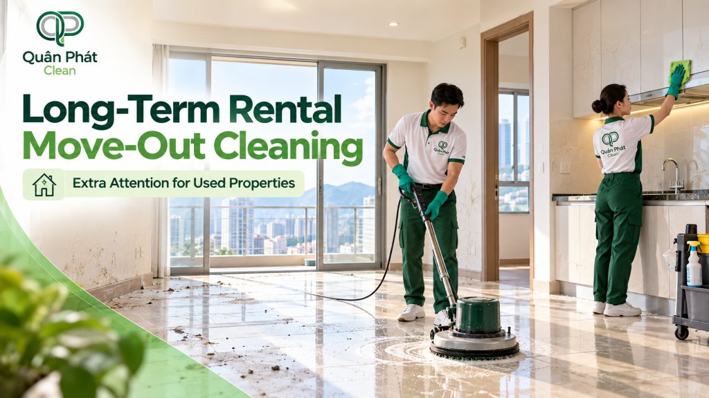 Long-term rental move-out cleaning service in Nha Trang