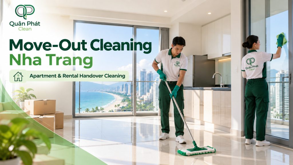 Professional move-out cleaning service in Nha Trang by Quân Phát Clean