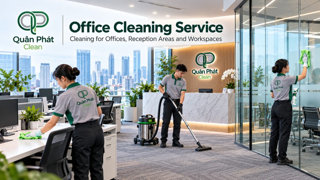 Office cleaning service in Nha Trang by Quân Phát Clean