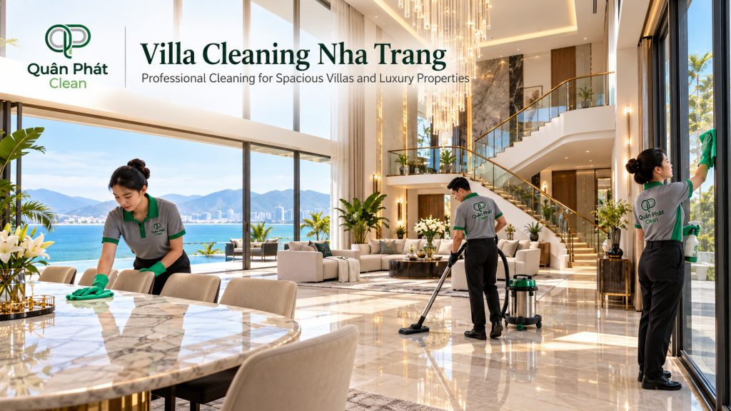 Villa cleaning service in Nha Trang for spacious villas and luxury properties