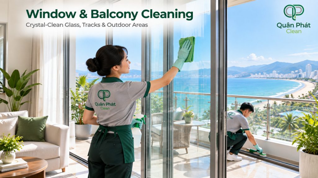 Window and balcony cleaning service in Nha Trang