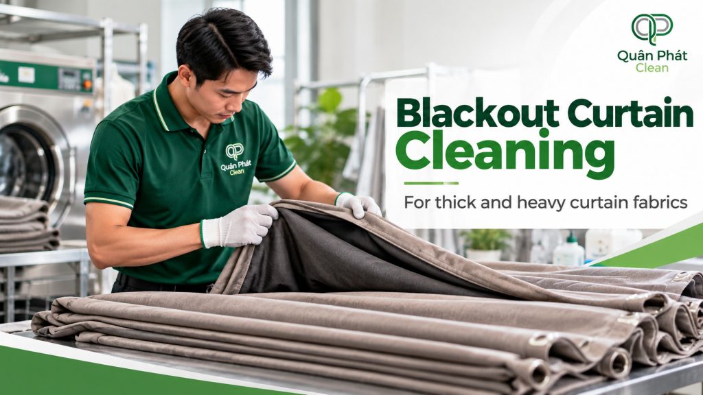 Blackout curtain cleaning and washing service in Nha Trang