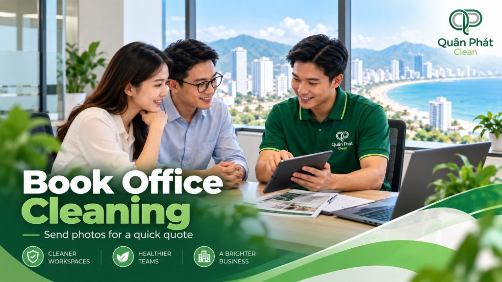 Book Office Cleaning Nha Trang with Quân Phát Clean
