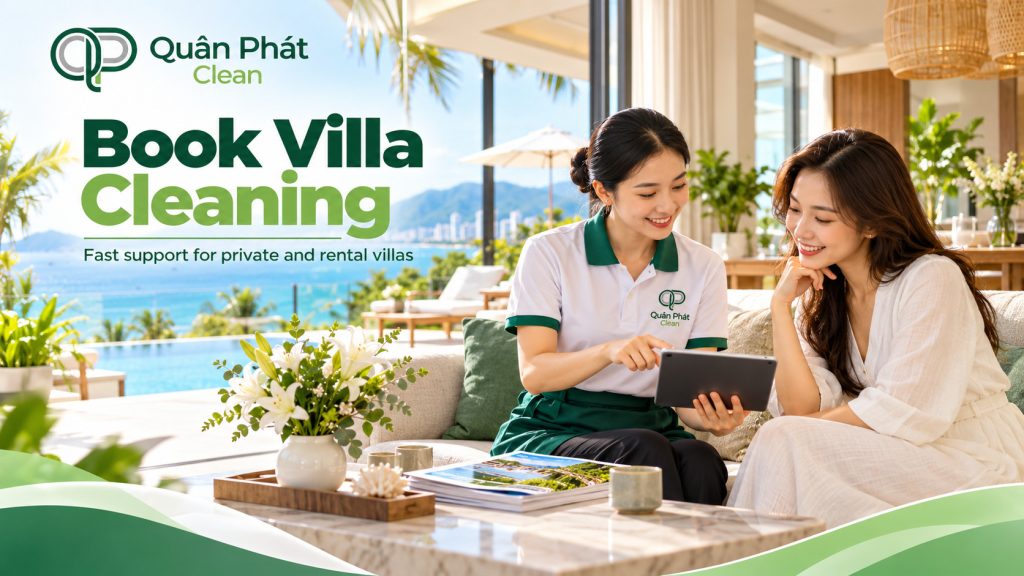 Book Villa Cleaning Nha Trang with Quân Phát Clean