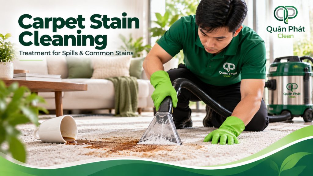Carpet stain cleaning in Nha Trang for common spills