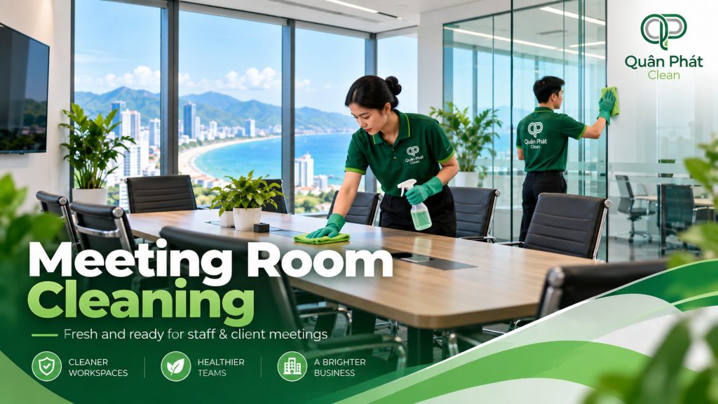 Meeting room cleaning service in Nha Trang by Quân Phát Clean